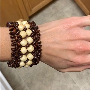 Authentic Wooden beaded Navajo Indian bracelet